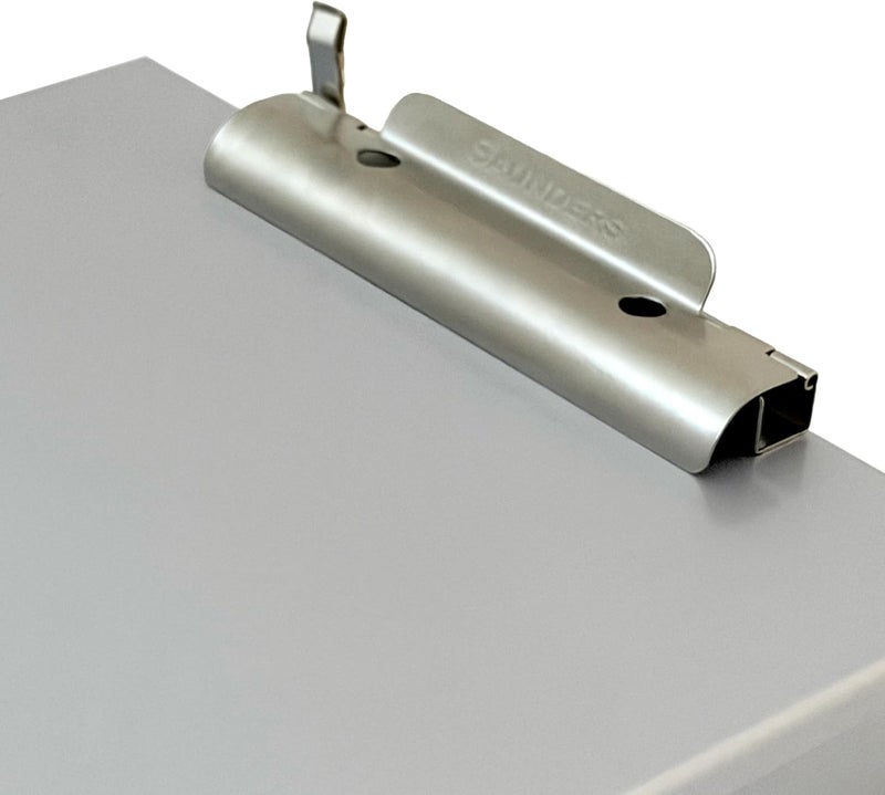 Saunders Metal Clipboard with Storage, Silver Single Layer Nursing Clipboard Folio, Legal Size Paper Organizer, Steel Clip with Self Locking Latch, Form Holder for Office, School & Work - Made in USA - Image 5